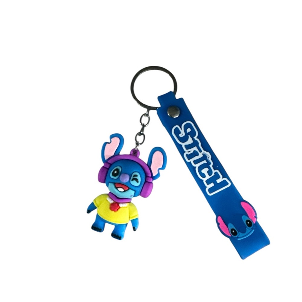 Stitch Blue and Yellow Keychain